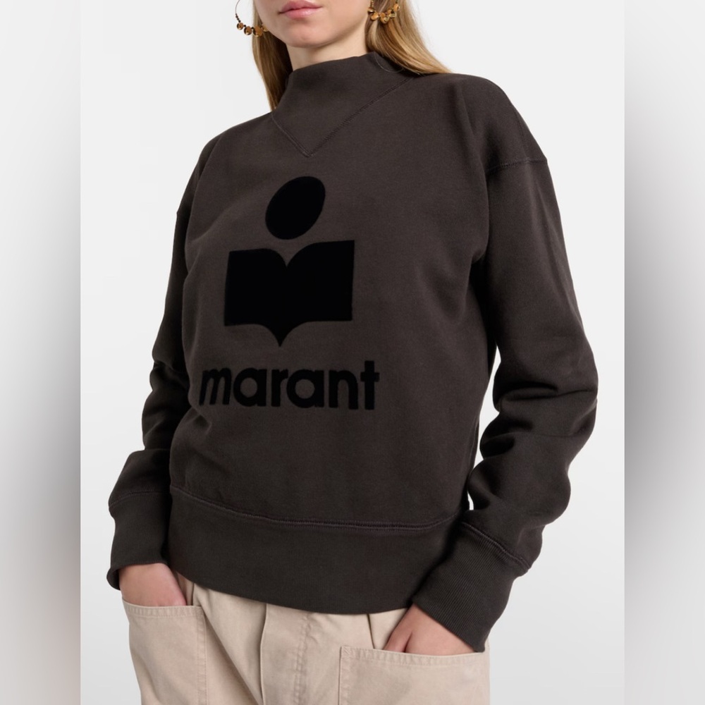 ISABEL MARANT Black Logo Sweatshirt Size 36